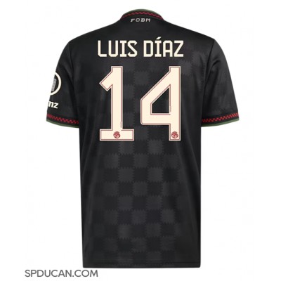 Muški Nogometni Dres Bayern Munich Luis Diaz #14 Rezervni 2025-26 Kratak Rukav Muški Nogometni Dres Bayern Munich Luis Diaz #14 Rezervni 2025-26 Kratak Rukav